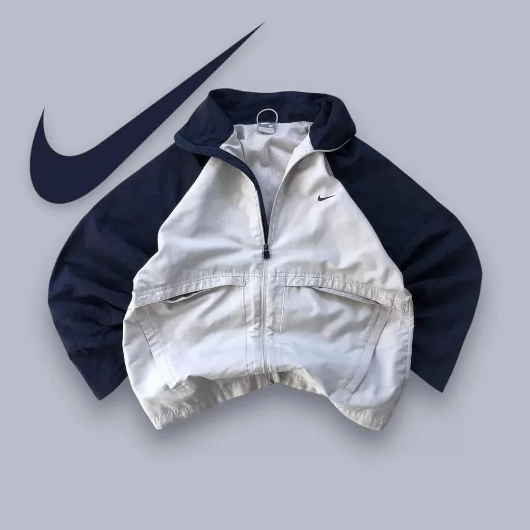 Vintage Nike hooded windbreaker jacket