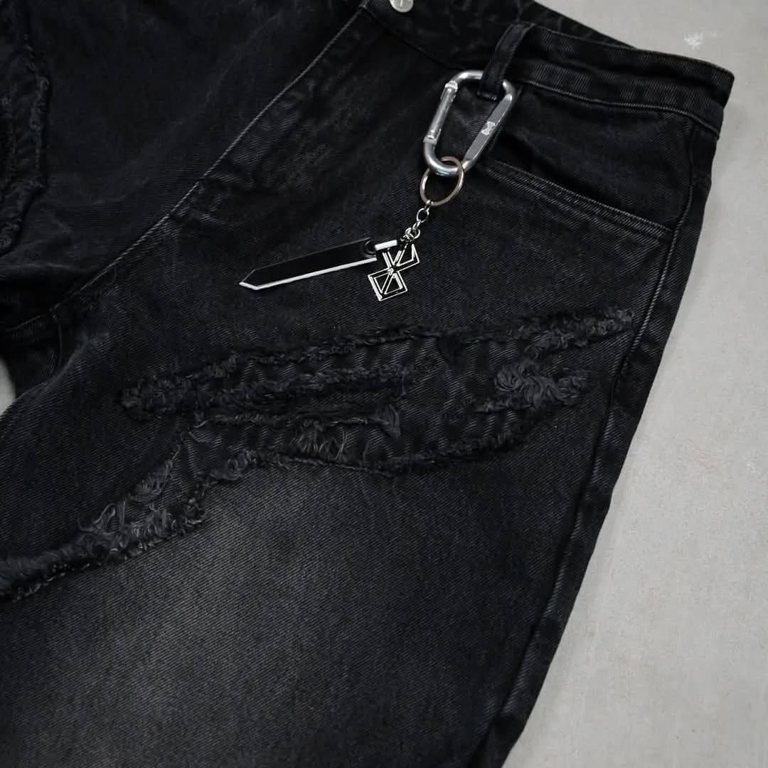 Black Denim Pants
