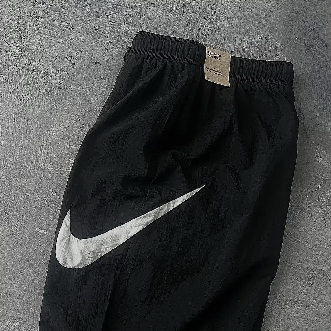 vintage-style Nike nylon track pants