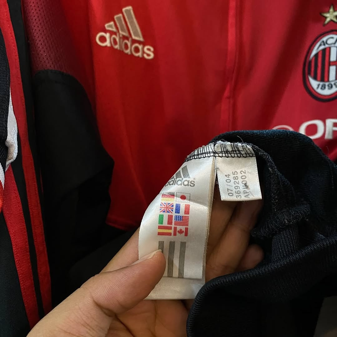 Vintage A.C. Milan football track jacket