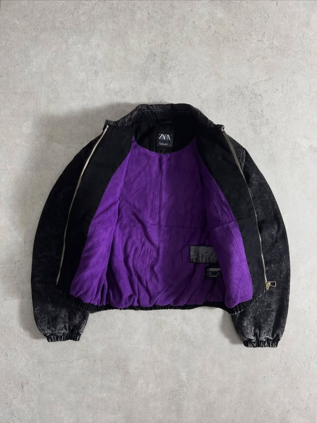 ZARA men's zip-up bomber jacket