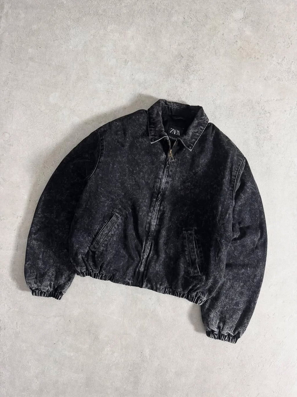 ZARA men's zip-up bomber jacket