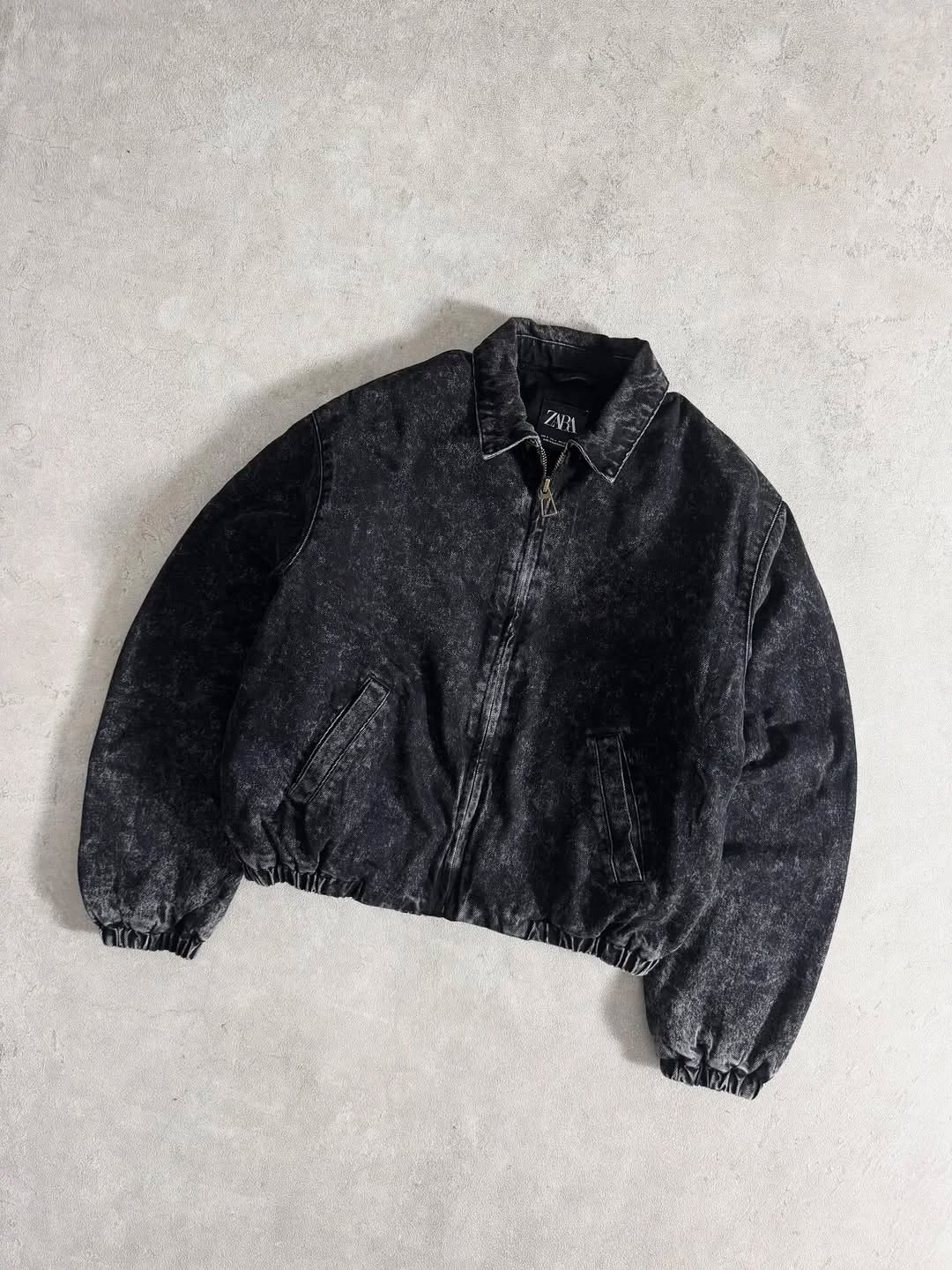 ZARA men's zip-up bomber jacket