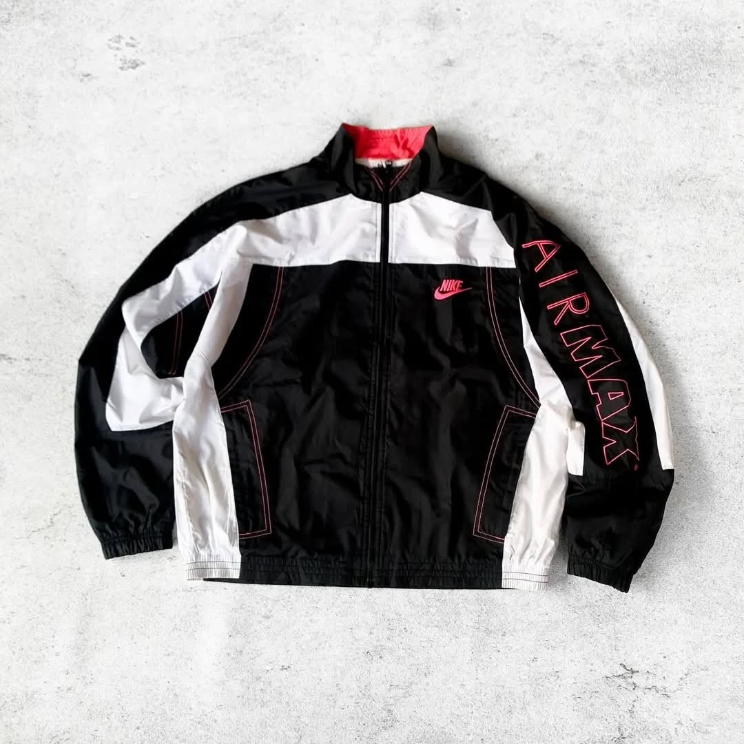 vintage-style Nike Air Max windbreaker jacket