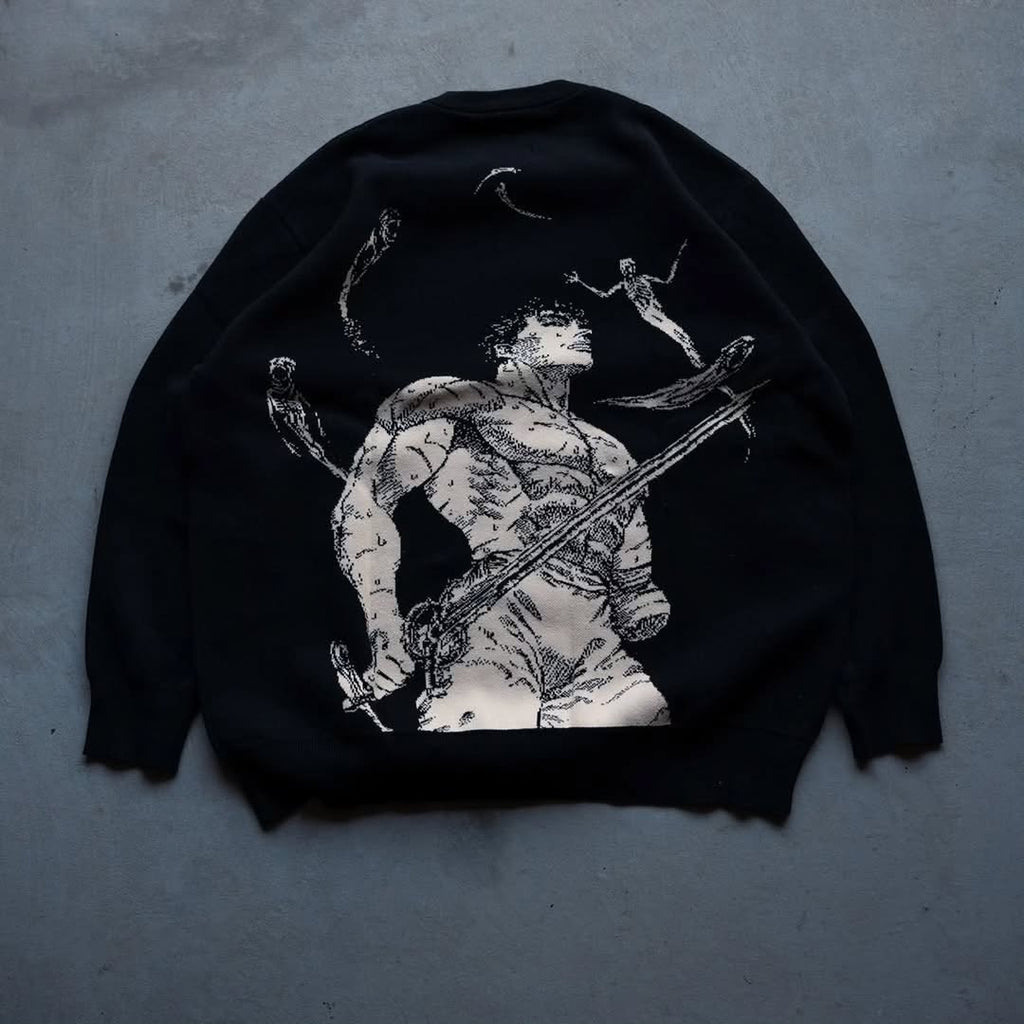 graphic streetwear crewneck sweater