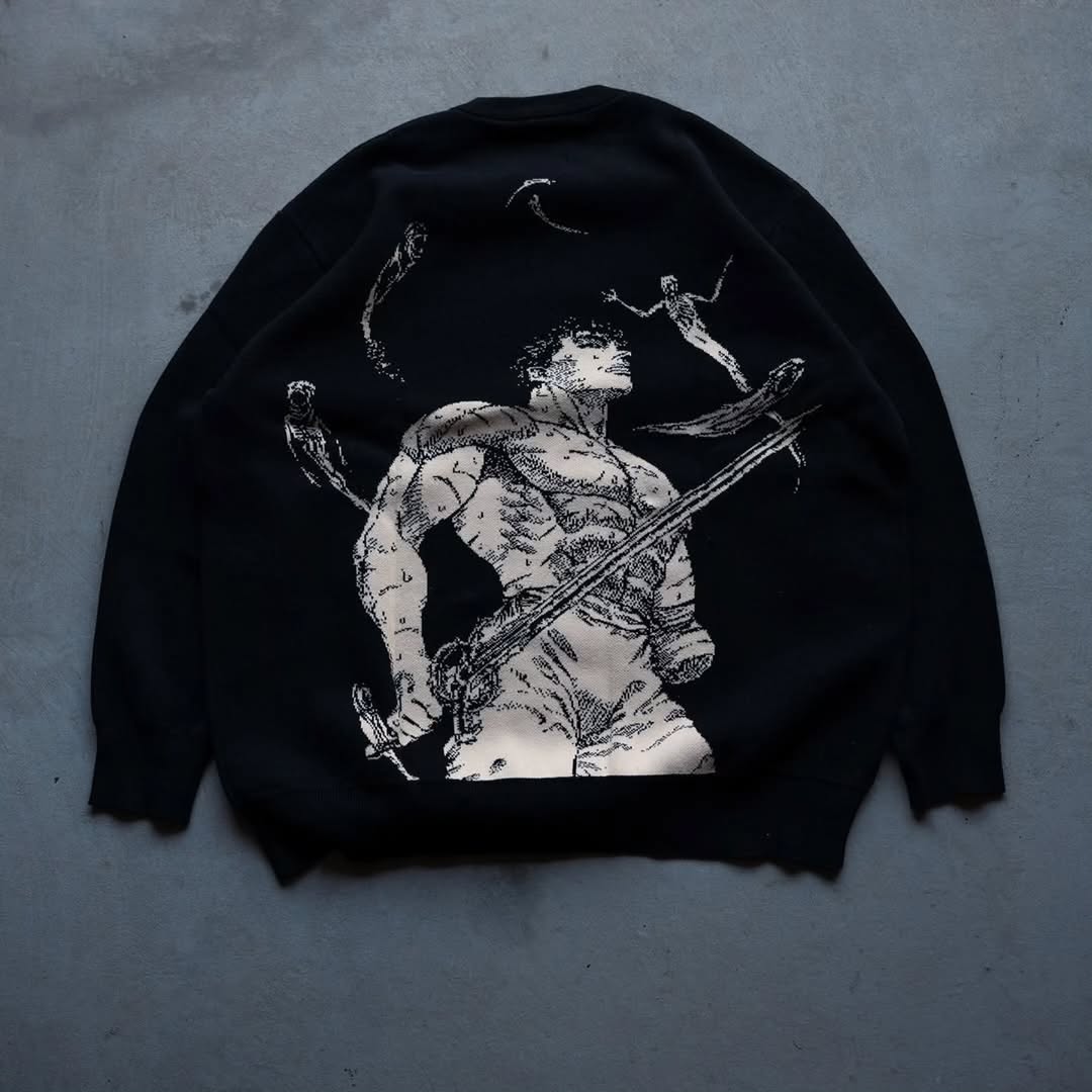 graphic streetwear crewneck sweater