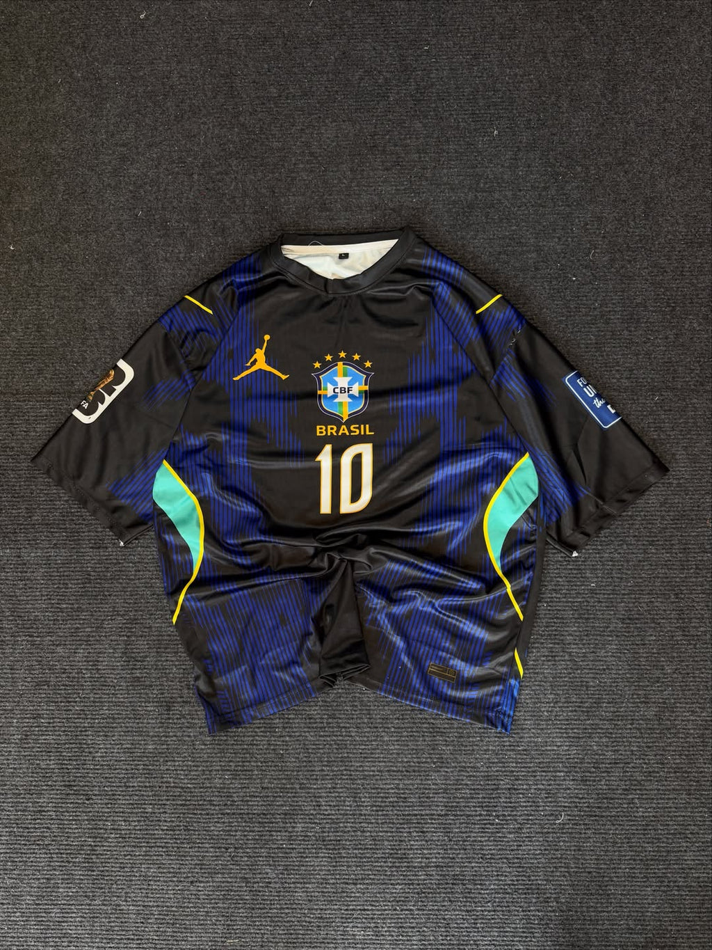 Brazil "Midnight Edition" Neymar Performance Jersey