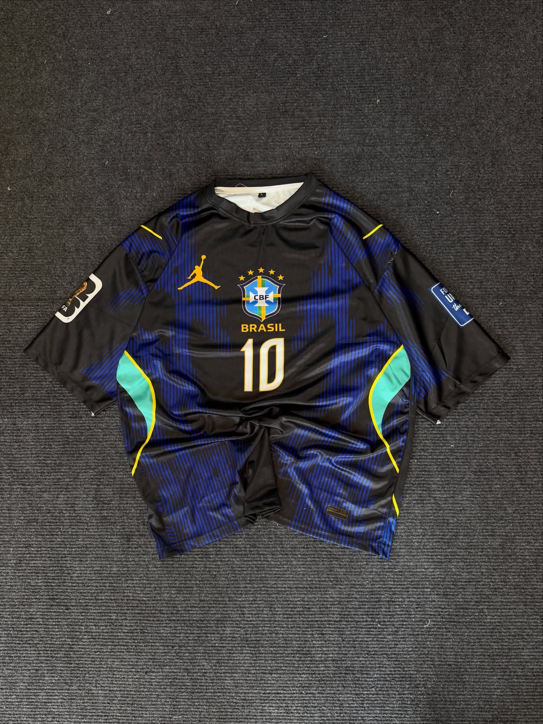 Brazil "Midnight Edition" Neymar Performance Jersey