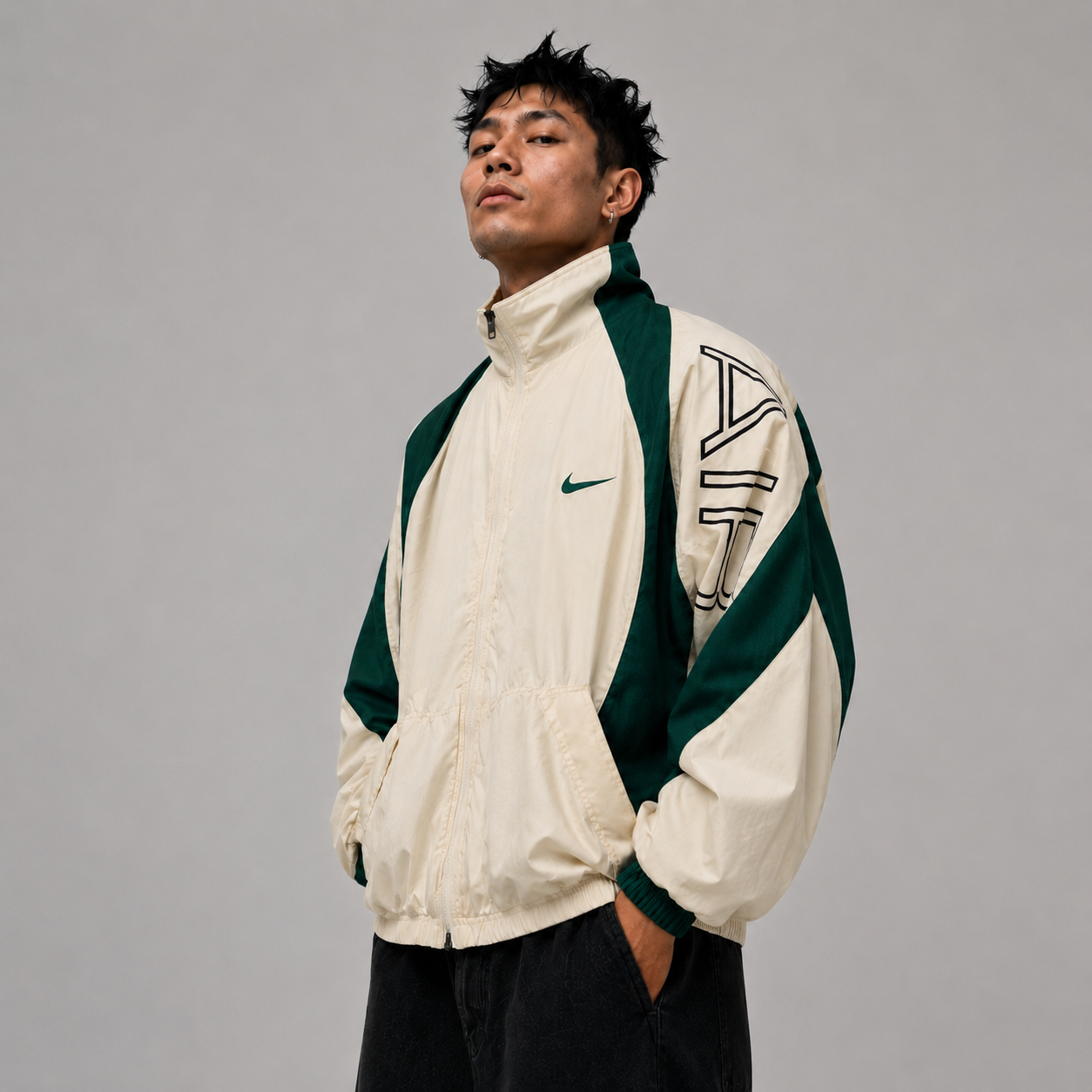 Nike Air Forest Green Vintage Jacket