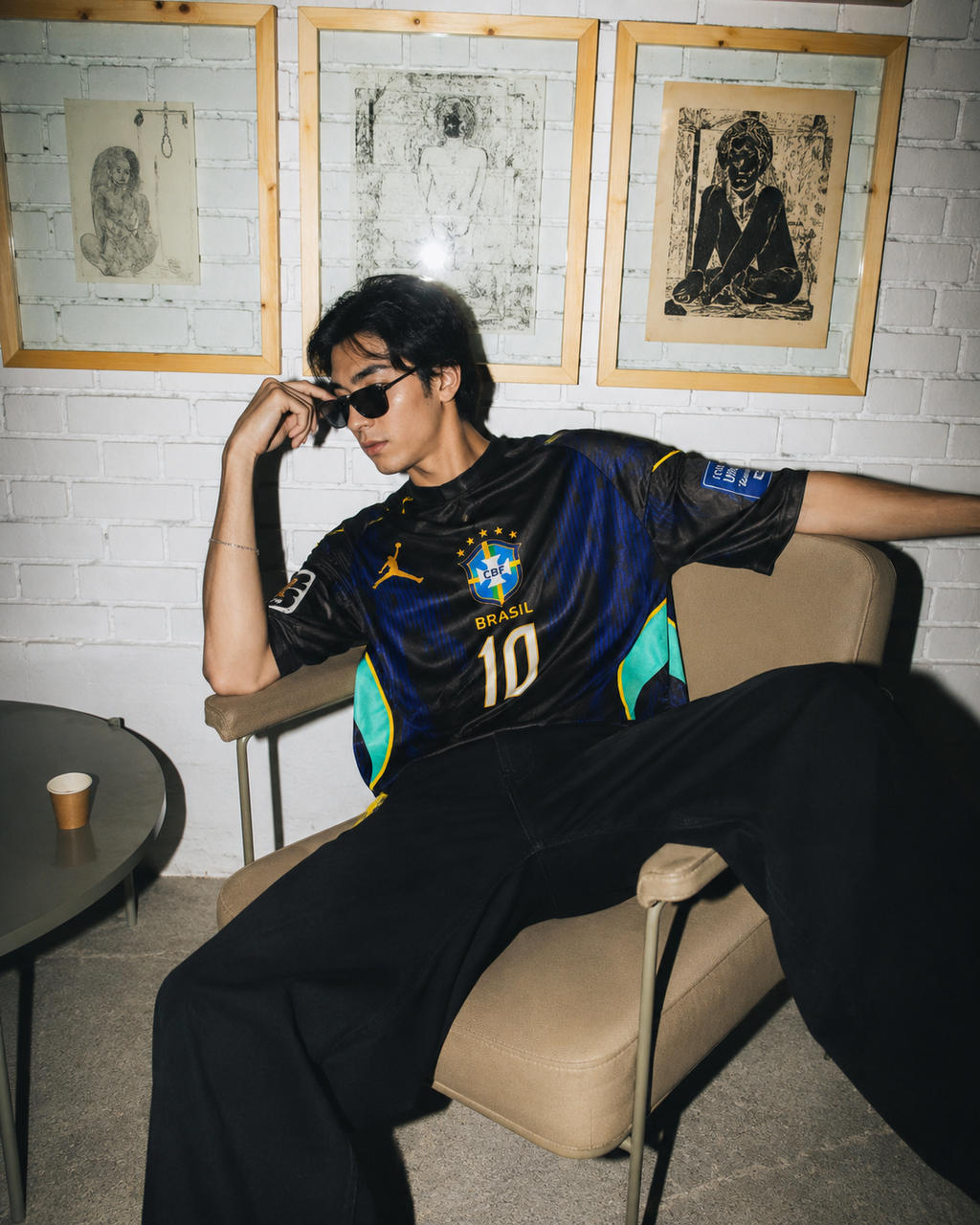 Brazil "Midnight Edition" Neymar Performance Jersey