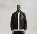 Vintage-Inspired Boxy Leather Jacket