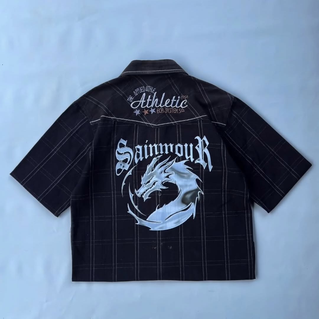 short-sleeve vintage workwear