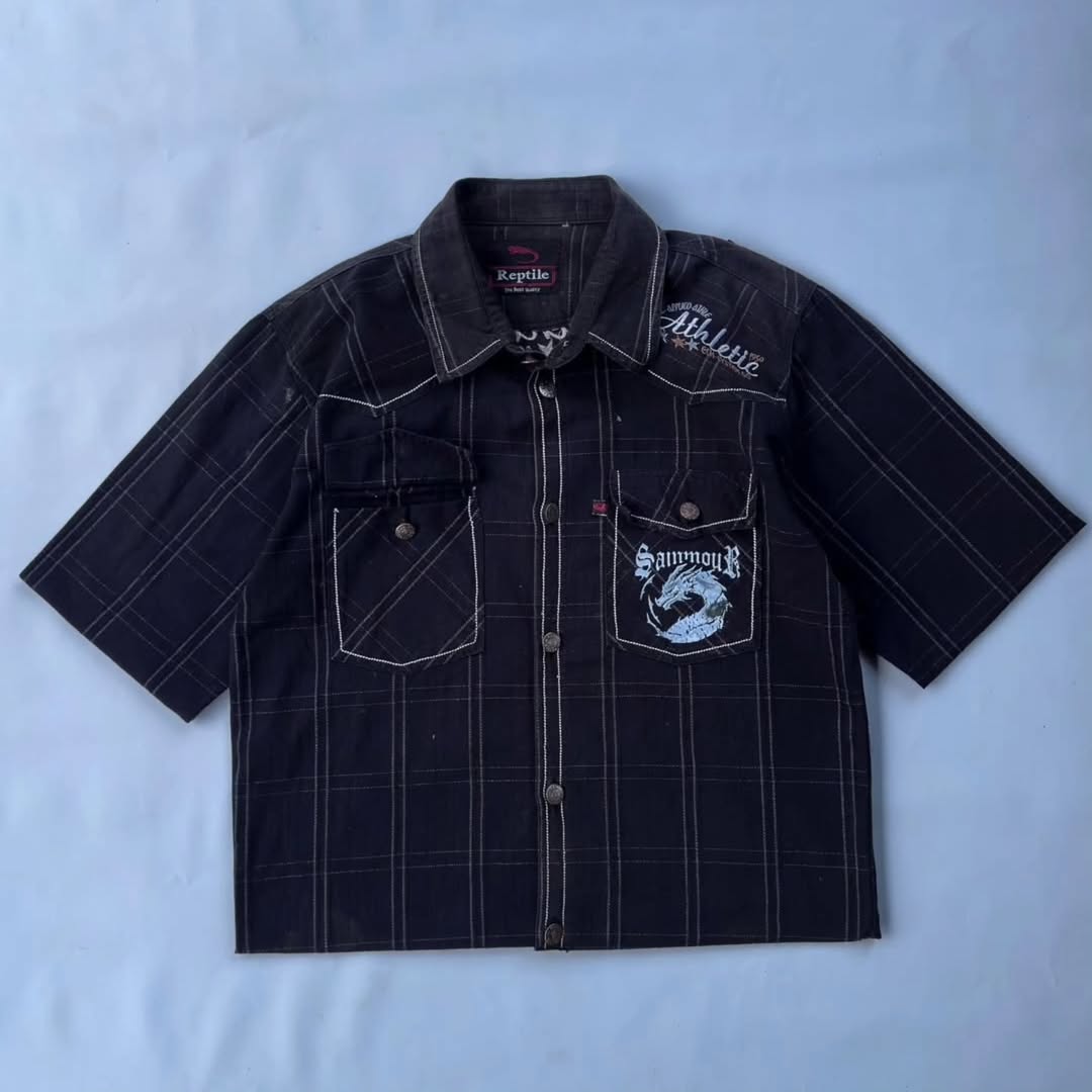 short-sleeve vintage workwear