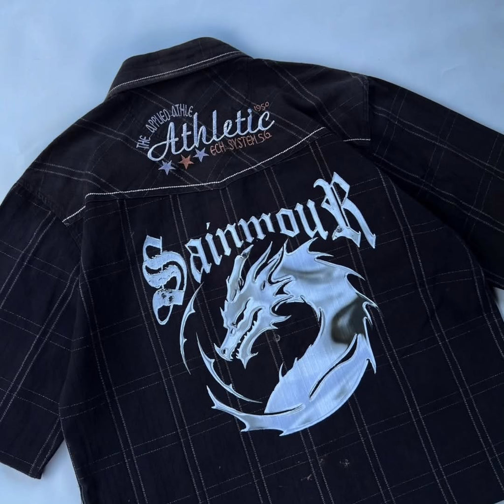 short-sleeve vintage workwear