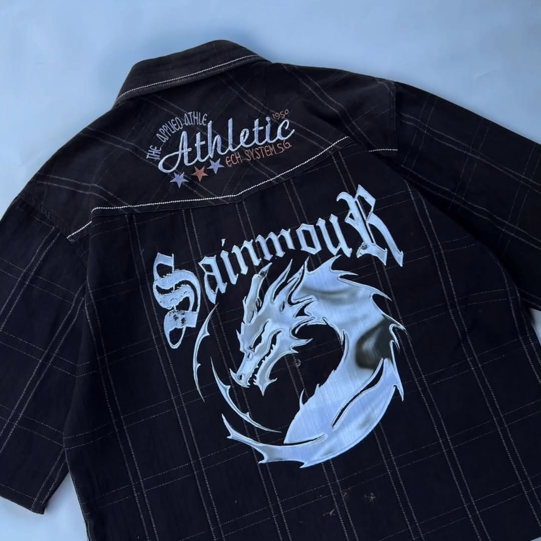 short-sleeve vintage workwear