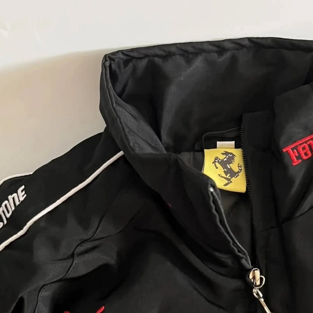 The Ferrari F1 Racing Jacket (Black and Red)